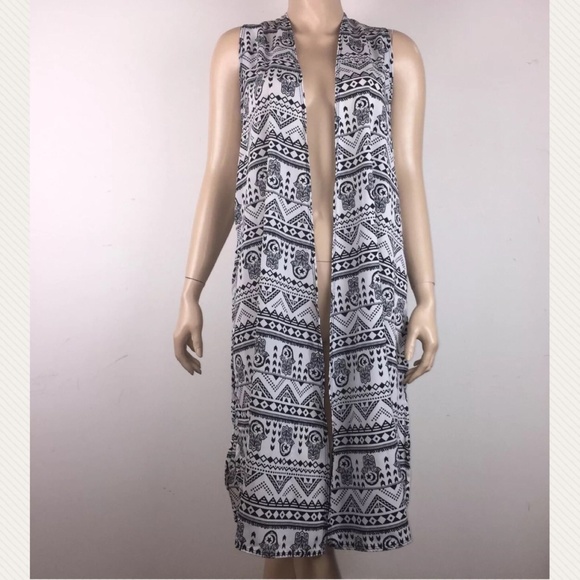 LuLaRoe Tops - LuLaRoe XS Open Front Long Cardigan Top Sleeveless